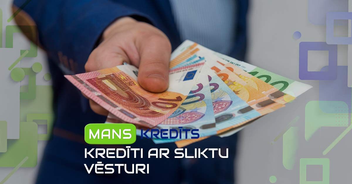 bilde visa veida kredīti ar sliktu vēsturi